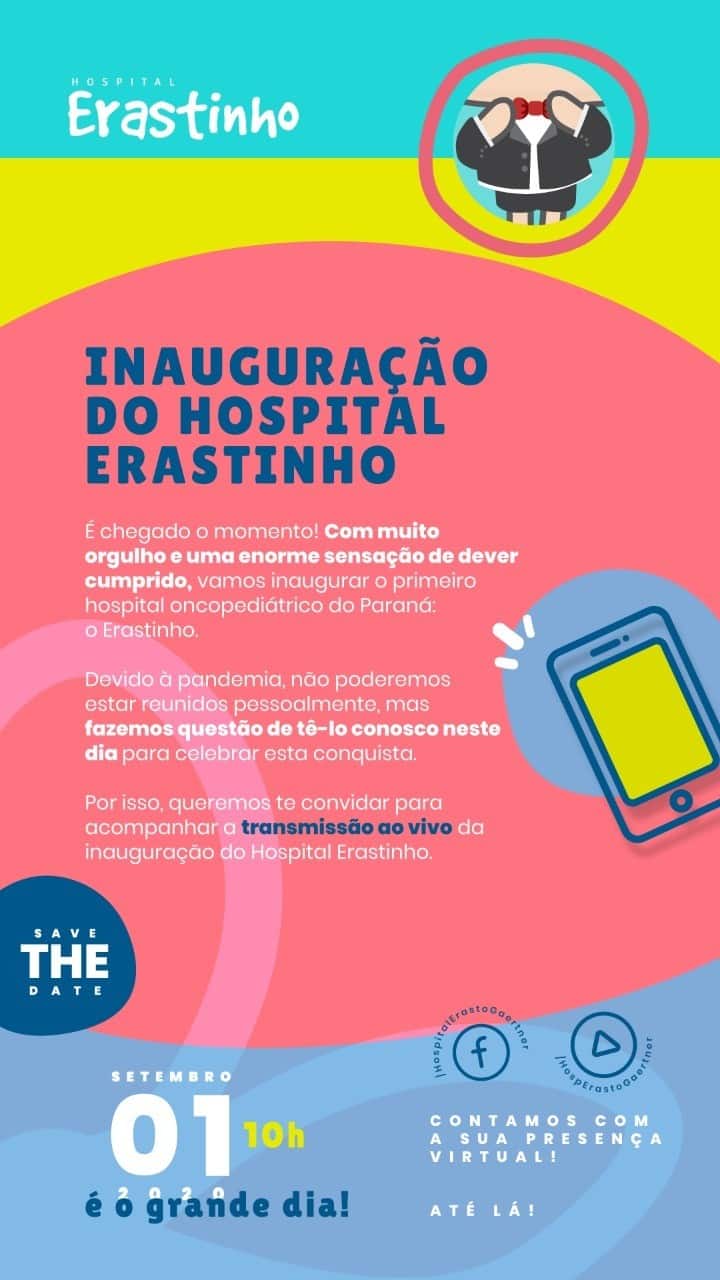 Hospital Erastinho será inaugurado em 1º de setembro 1
