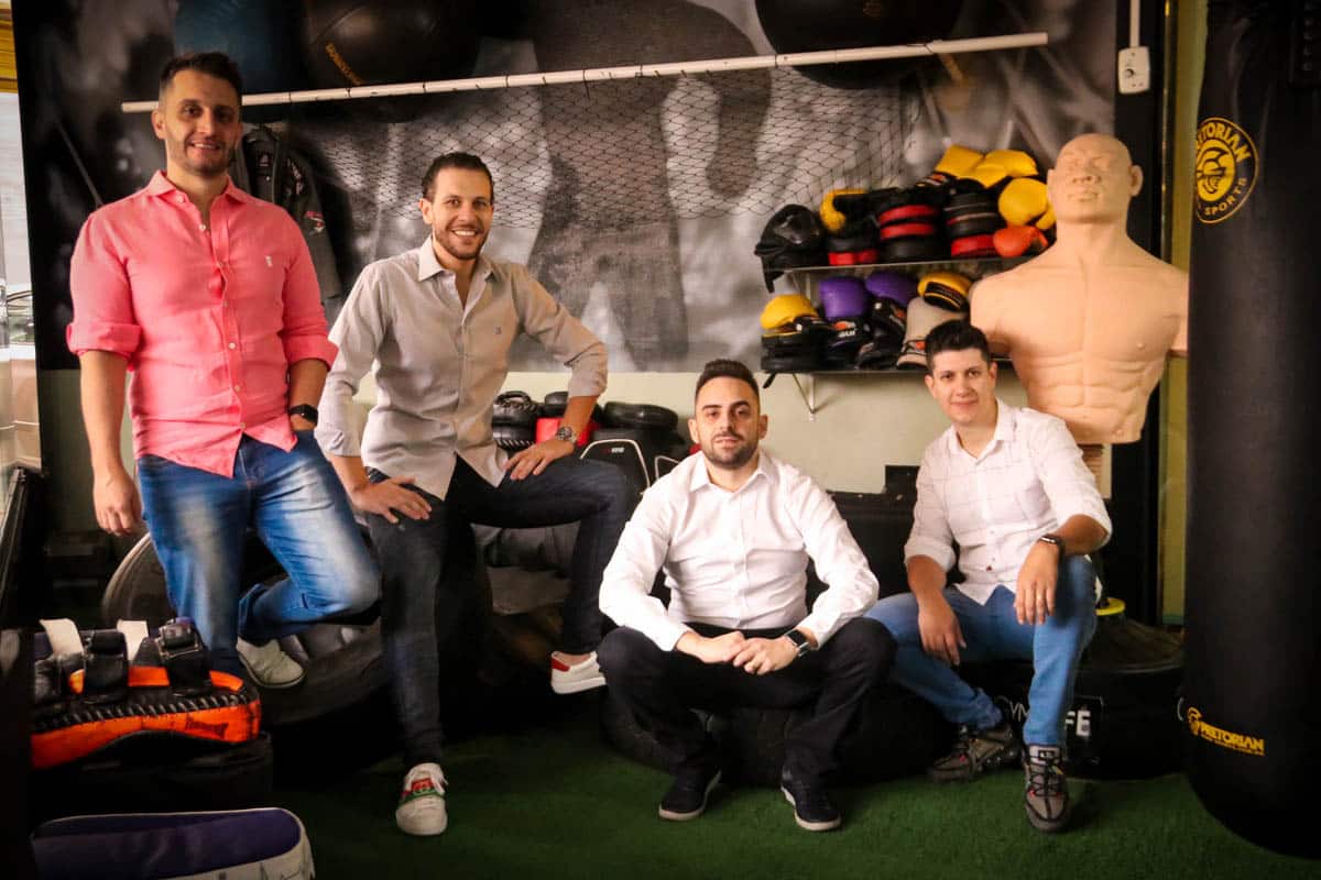 Cesar Bertolo, Cezar Miquelof, Thiago Lourenço e Celso Bertolo - C4 Gym - Foto: Bruno Desontini