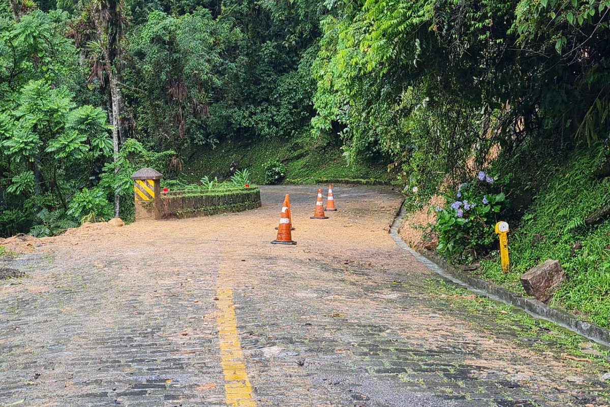 Estrada da Graciosa permanece fechada para avaliação de novos danos no pavimento - Foto: DER
